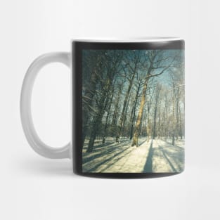 Winter forest landscape Mug